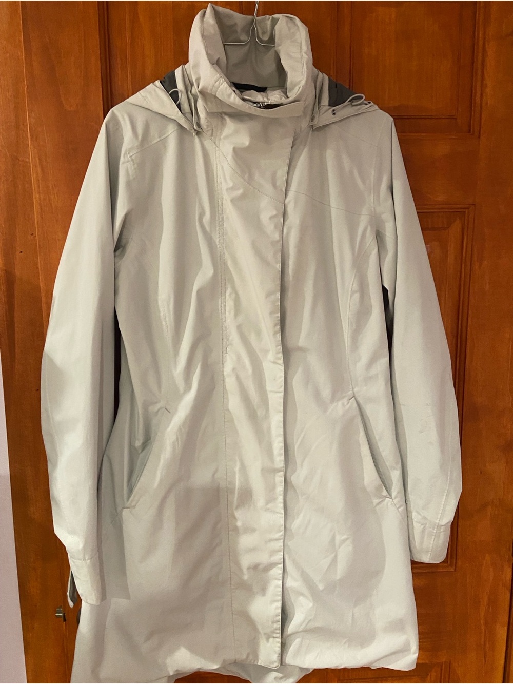 Marmot Light Gray Women's Hooded Trench Coat